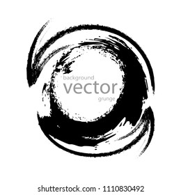 Background with circle, round grunge element, vector.circle paint
