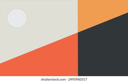 Fondo con círculos de arte abstracto