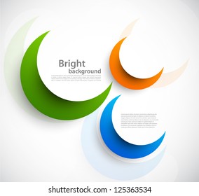 Background with circles. Abstract illustration