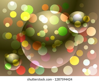 Background circles bright decor