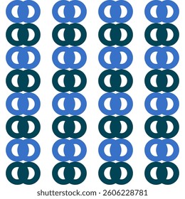 background with circles, column blue polka dot on white background, design for fabric printing as repeat pattern, o ring, chessboard, checkerboard