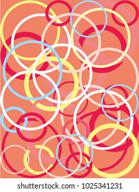 Background circles of different colors