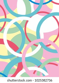 Background circles of different colors