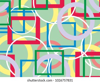 Background circles of different colors