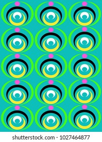 Background circles of different colors