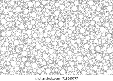 The background of circles of different sizes, the blank template for Your design. Vector illustration.