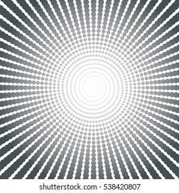 Background with circles. Dots are arranged in a circle.