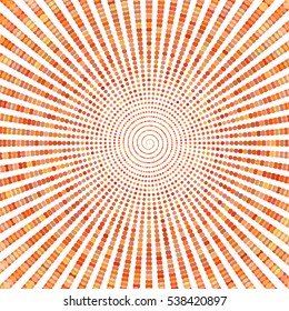 Background with circles. Dots are arranged in a circle.