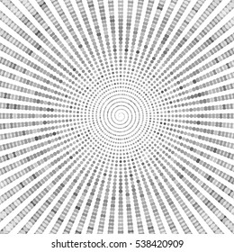 Background with circles. Dots are arranged in a circle.