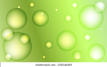 Background with circles, drops. For futuristic ad, booklets. Vector illustration