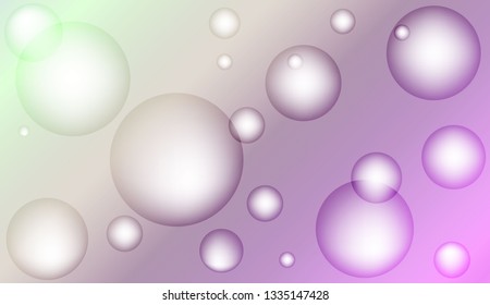 Background with circles, drops. For futuristic ad, booklets. Vector illustration