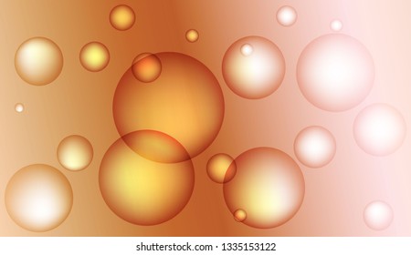 Background with circles, drops. For futuristic ad, booklets. Vector illustration
