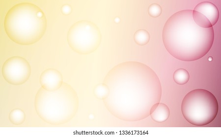 Background with circles, drops. For futuristic ad, booklets. Vector illustration