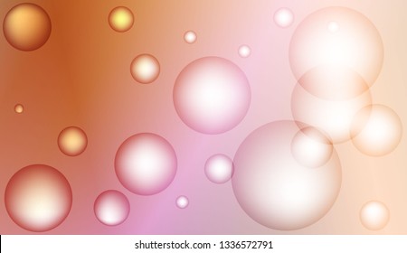 Background with circles, drops. For futuristic ad, booklets. Vector illustration