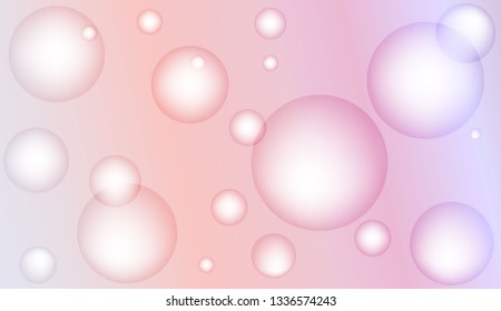Background with circles, drops. For futuristic ad, booklets. Vector illustration