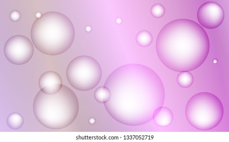 Background with circles, drops. For futuristic ad, booklets. Vector illustration