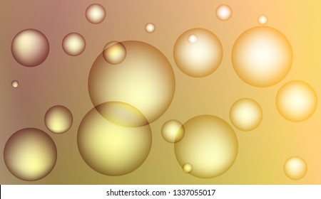 Background with circles, drops. For futuristic ad, booklets. Vector illustration