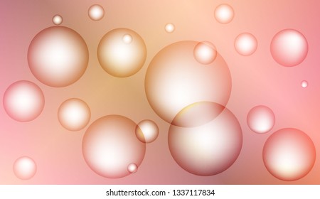 Background with circles, drops. For futuristic ad, booklets. Vector illustration