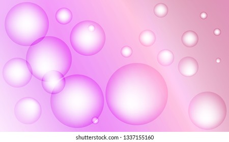 Background with circles, drops. For futuristic ad, booklets. Vector illustration