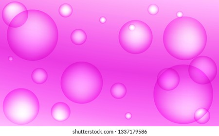 Background with circles, drops. For futuristic ad, booklets. Vector illustration