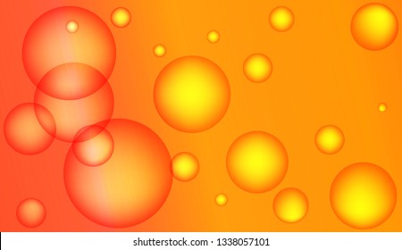 Background with circles, drops. For futuristic ad, booklets. Vector illustration