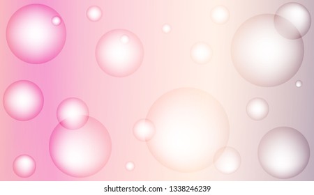 Background with circles, drops. For futuristic ad, booklets. Vector illustration