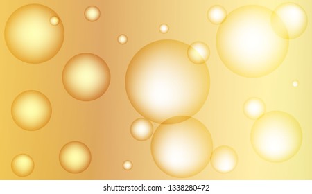 Background with circles, drops. For futuristic ad, booklets. Vector illustration