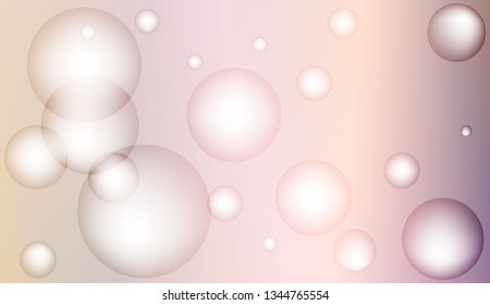 Background with circles, drops. For futuristic ad, booklets. Vector illustration