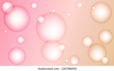 Background with circles, drops. For futuristic ad, booklets. Vector illustration