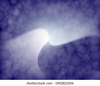 Background. Circles on a blue background with a white gradient. Vector magic template for web design, postcard, valentine, product presentation, exhibition plinth.