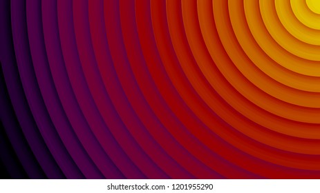 Background with circles in a paper style. With a variety of colors.