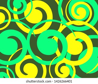 Background circles spiral of different colors
