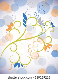 background with circles and swirls