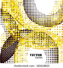 Background of circles. Vector
