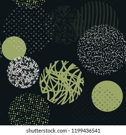 Background with circles. Vector abstract colorful texture circles seamless  pattern.  Pattern ideal for wrapping paper, wallpaper and textiles.