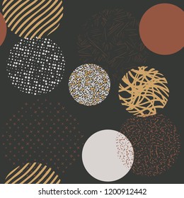 Background with circles. Vector abstract colorful texture circles seamless  pattern.  Pattern ideal for wrapping paper, wallpaper and textiles.