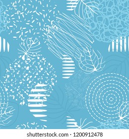 Background with circles. Vector abstract colorful texture circles seamless  pattern.  Pattern ideal for wrapping paper, wallpaper and textiles.