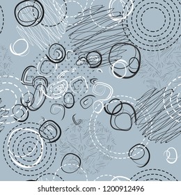 Background with circles. Vector abstract colorful texture circles seamless  pattern.  Pattern ideal for wrapping paper, wallpaper and textiles.