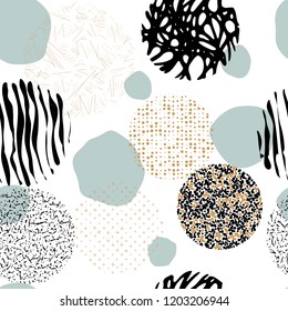 Background with circles. Vector abstract colorful texture circles seamless  pattern.  Pattern ideal for wrapping paper, wallpaper and textiles.
