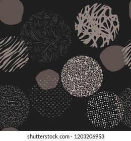 Background with circles. Vector abstract colorful texture circles seamless  pattern.  Pattern ideal for wrapping paper, wallpaper and textiles.