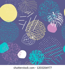 Background with circles. Vector abstract colorful texture circles seamless  pattern.  Pattern ideal for wrapping paper, wallpaper and textiles.