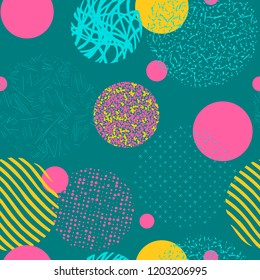 Background with circles. Vector abstract colorful texture circles seamless  pattern.  Pattern ideal for wrapping paper, wallpaper and textiles.