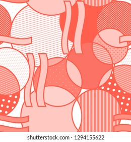 Background with circles. Vector abstract colorful texture circles seamless pattern. Pattern ideal for wrapping paper, wallpaper and textiles.