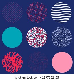 Background with circles. Vector abstract colorful texture circles pattern. Pattern ideal for wrapping paper, wallpaper and textiles.