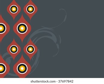 background with circles in vector format
