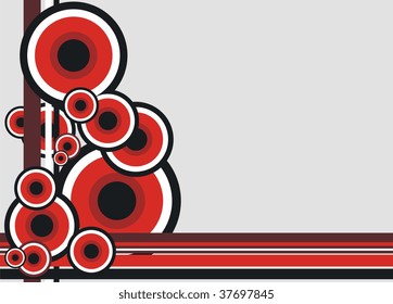 background with circles in vector format