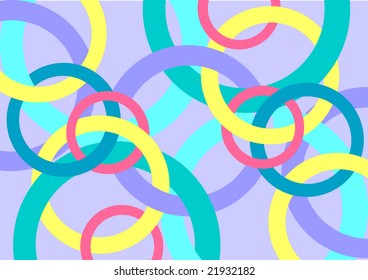 Background with circles. Vector illustration.