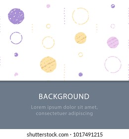 Background with circles, vintage abstract backdrop, subtle grunge texture, minimalist pattern, festive decoration, graphic design, vector illustration