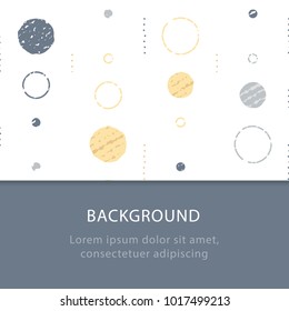 Background with circles, vintage abstract backdrop, subtle grunge texture, minimalist pattern, festive decoration, graphic design, vector illustration
