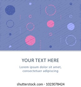 Background with circles, vintage abstract backdrop, subtle grunge texture, minimalist pattern, festive decoration, graphic design, vector illustration